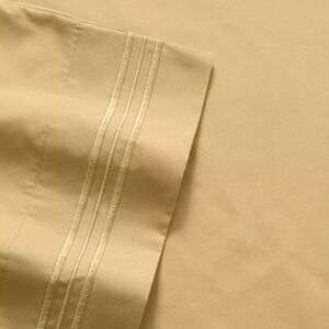 Sweet Home‎ Collections-4 Pc Sheet Set-Cal King-1800 Thread Count-Beige-New
